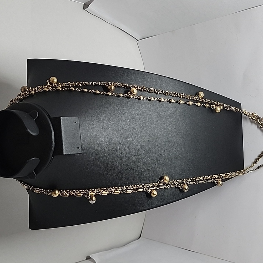 J. Crew Multi Strand Chain Necklace